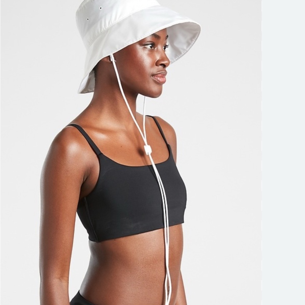Athleta Wide Brim Sun Hat White Bucket